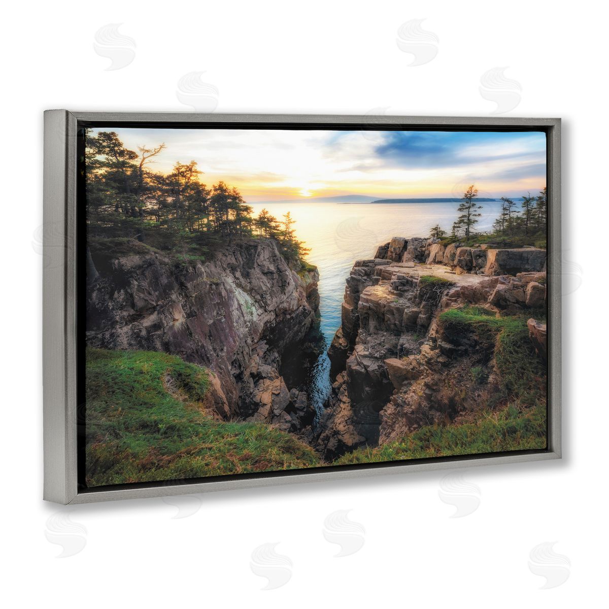 D. Burt Raven's Nest Cliff Landscape Canvas Wall Art Print