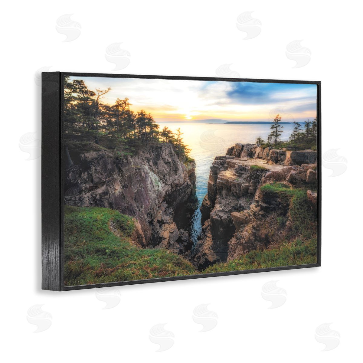 D. Burt Raven's Nest Cliff Landscape Canvas Wall Art Print