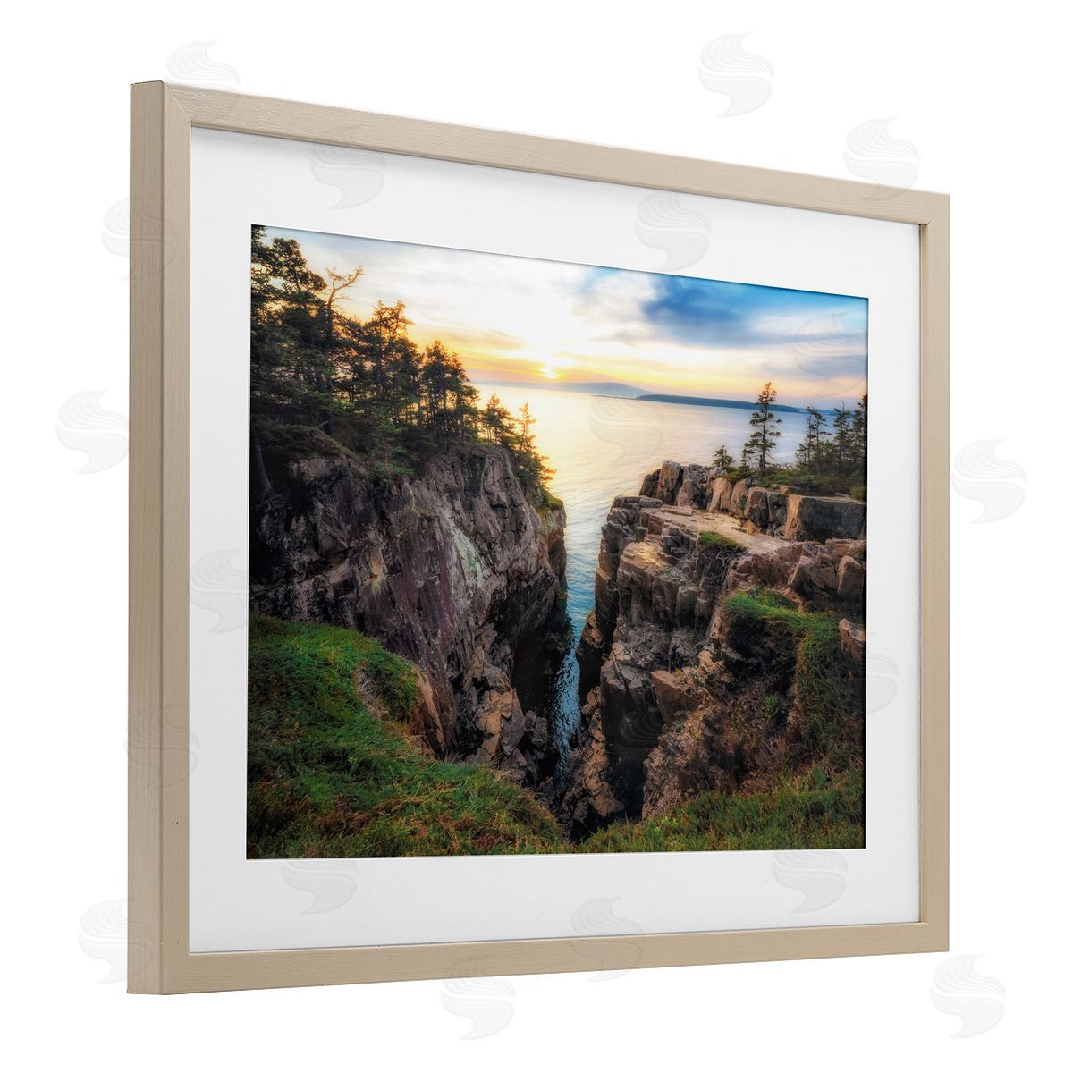 D. Burt Raven's Nest Cliff Landscape Canvas Wall Art Print
