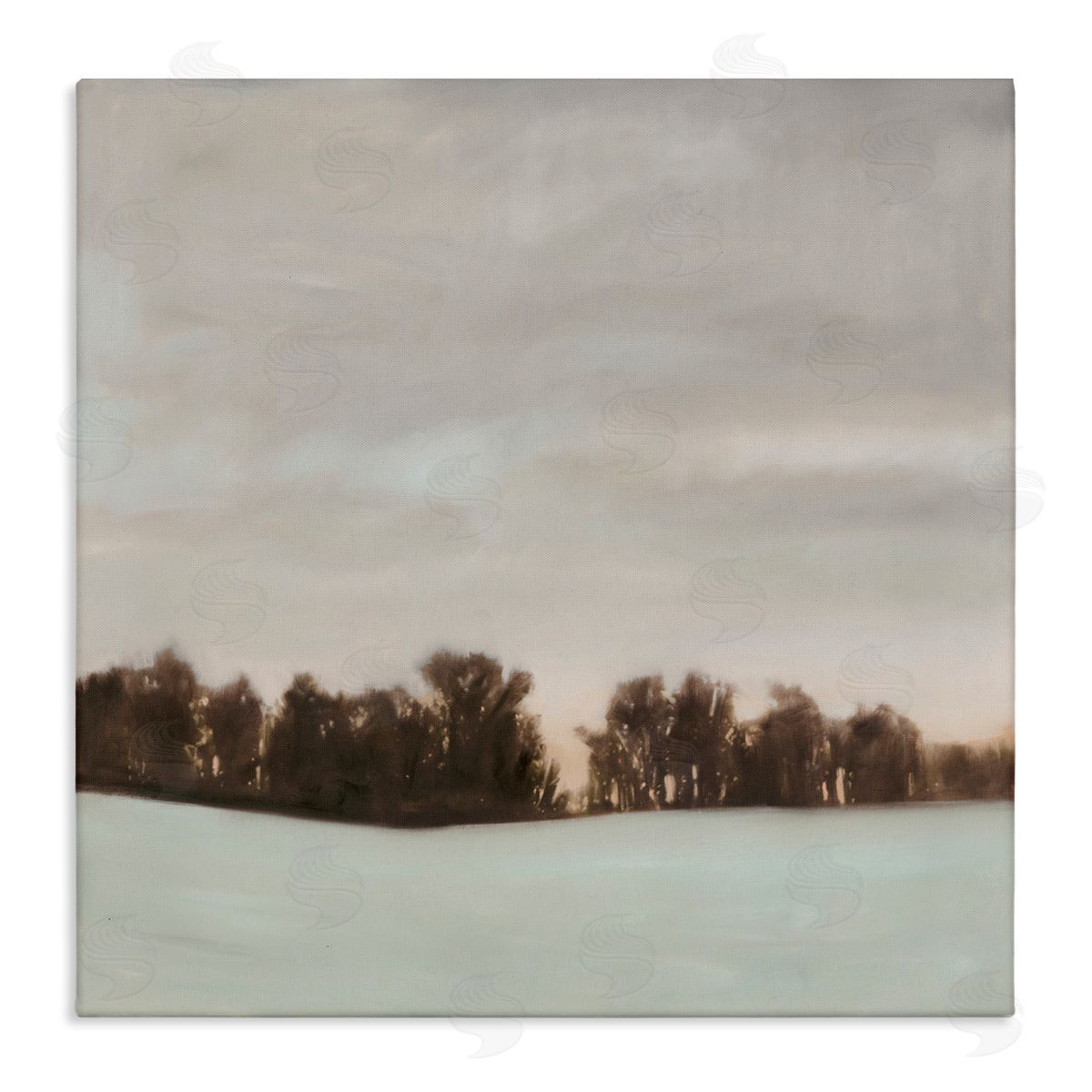 Megan Lightell Sundown Snow Scene Canvas Wall Art Print