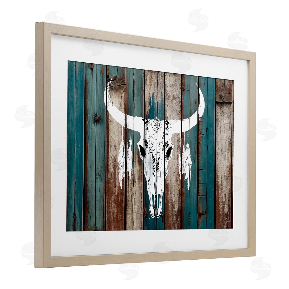 Titan Turner Rustic Weathered Guardian Canvas Wall Art Print