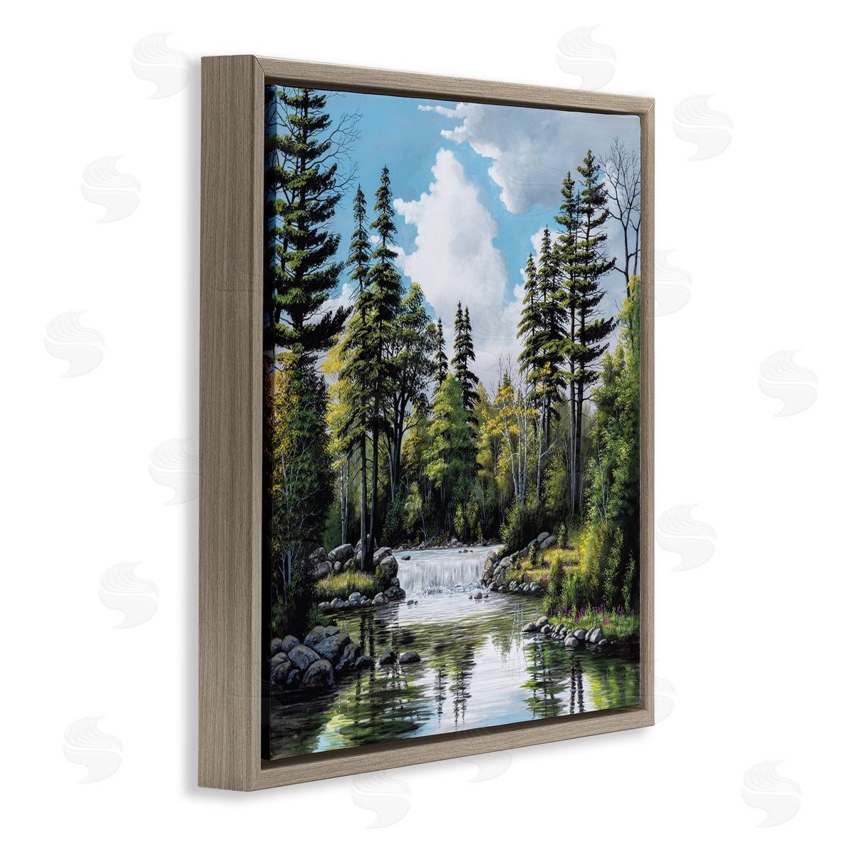 Bill Saunders Before The Falls Landscape Canvas Wall Art Print
