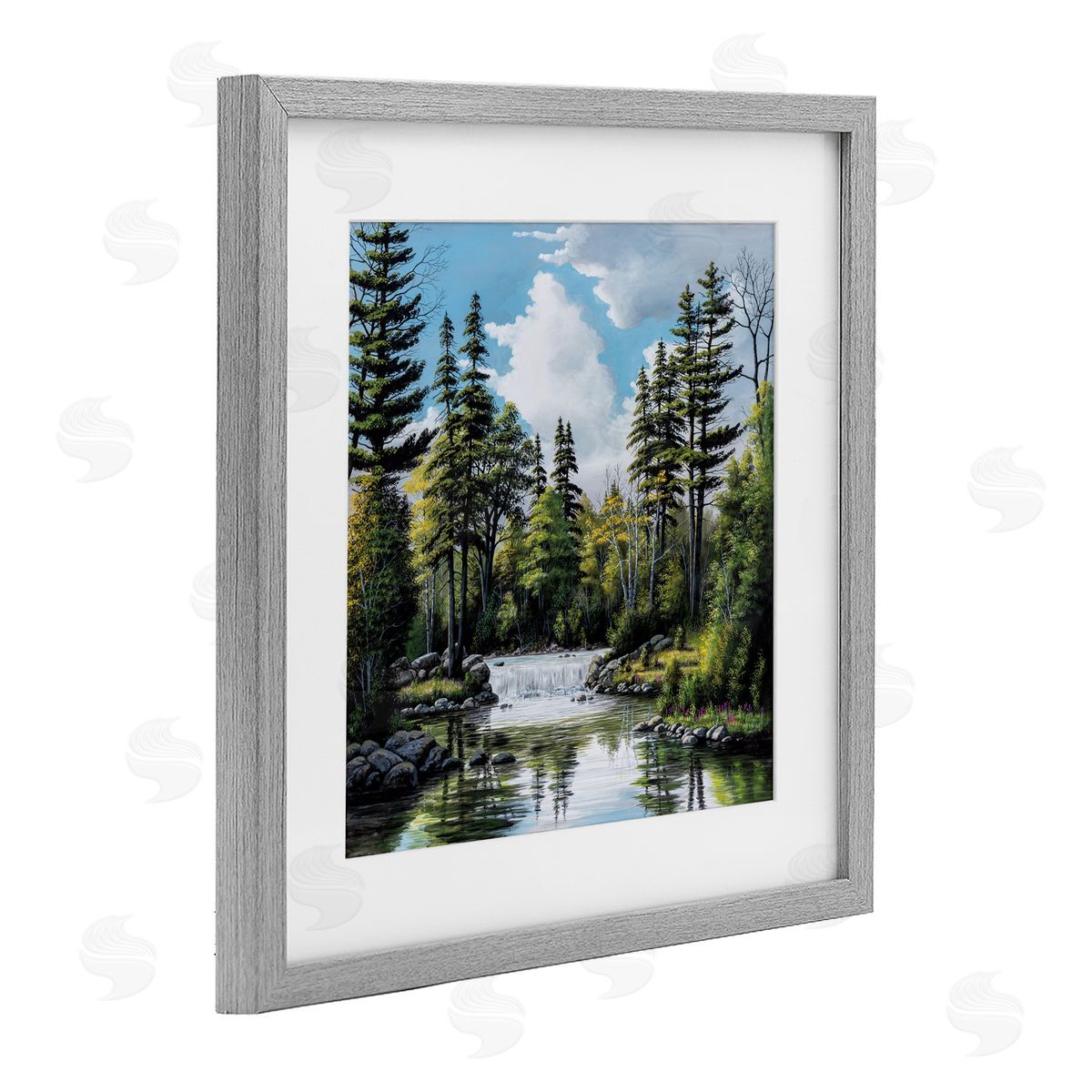 Bill Saunders Before The Falls Landscape Canvas Wall Art Print