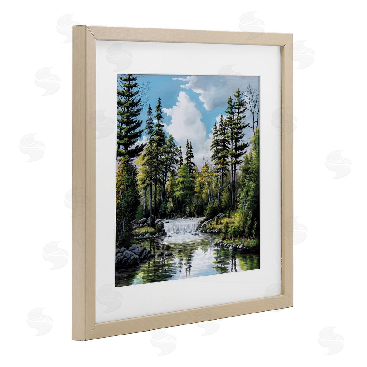 Bill Saunders Before The Falls Landscape Canvas Wall Art Print