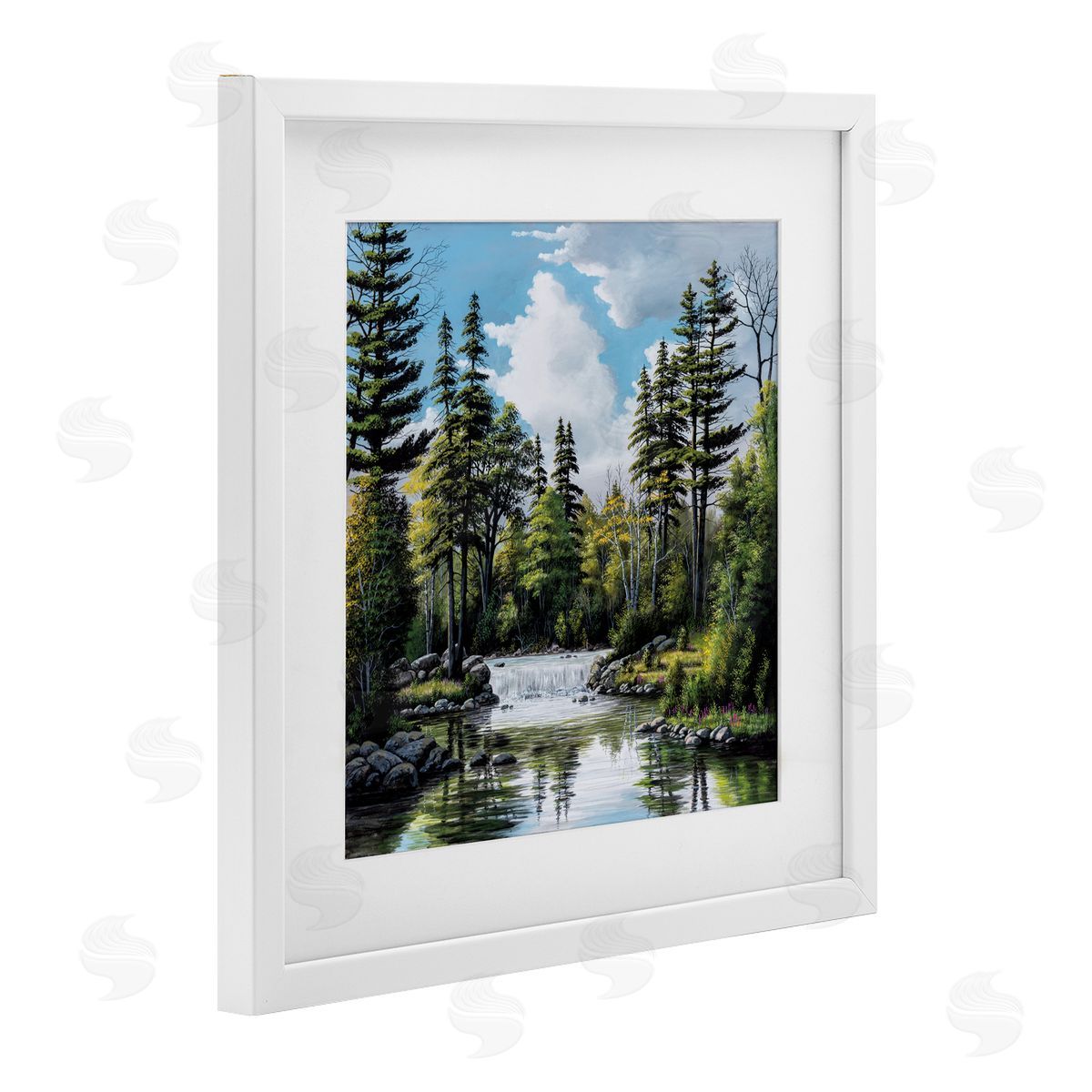 Bill Saunders Before The Falls Landscape Canvas Wall Art Print