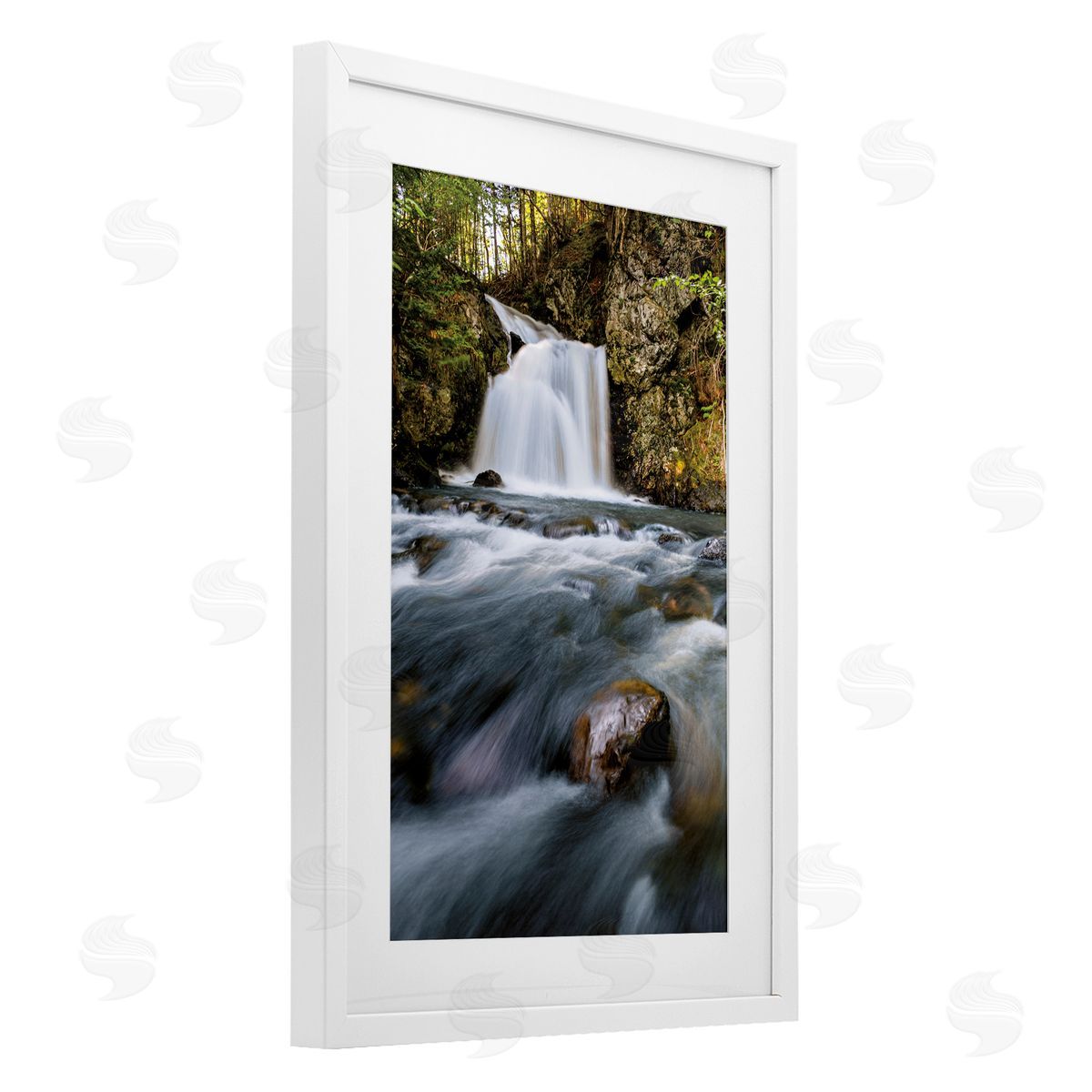 Sean Greenough Fresh Fall Water Cascading Canvas Wall Art Print