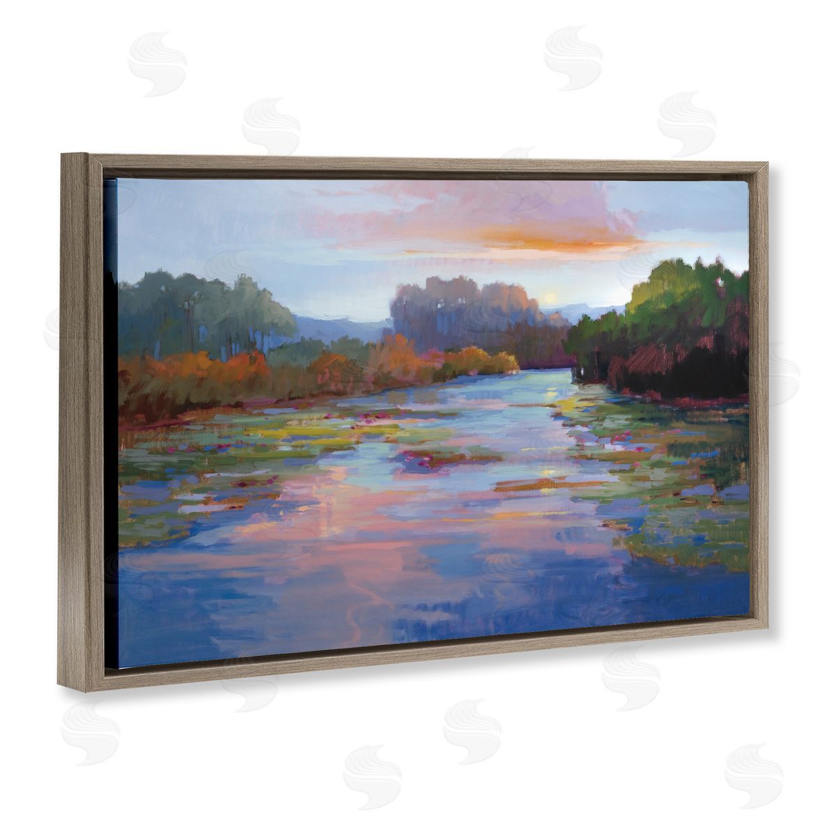 Vicki McMurry Peace And Serenity Landscape Canvas Wall Art Print