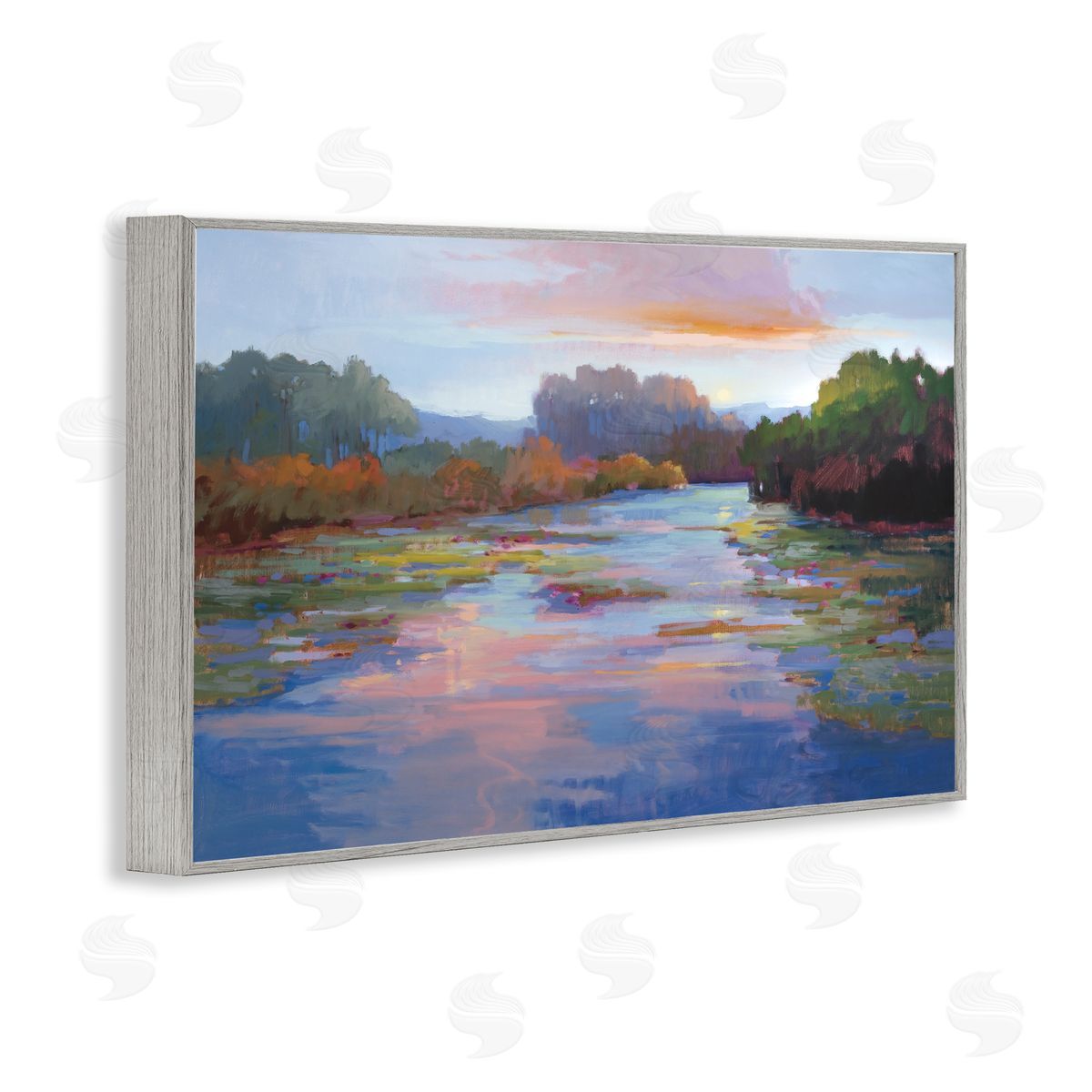 Vicki McMurry Peace And Serenity Landscape Canvas Wall Art Print