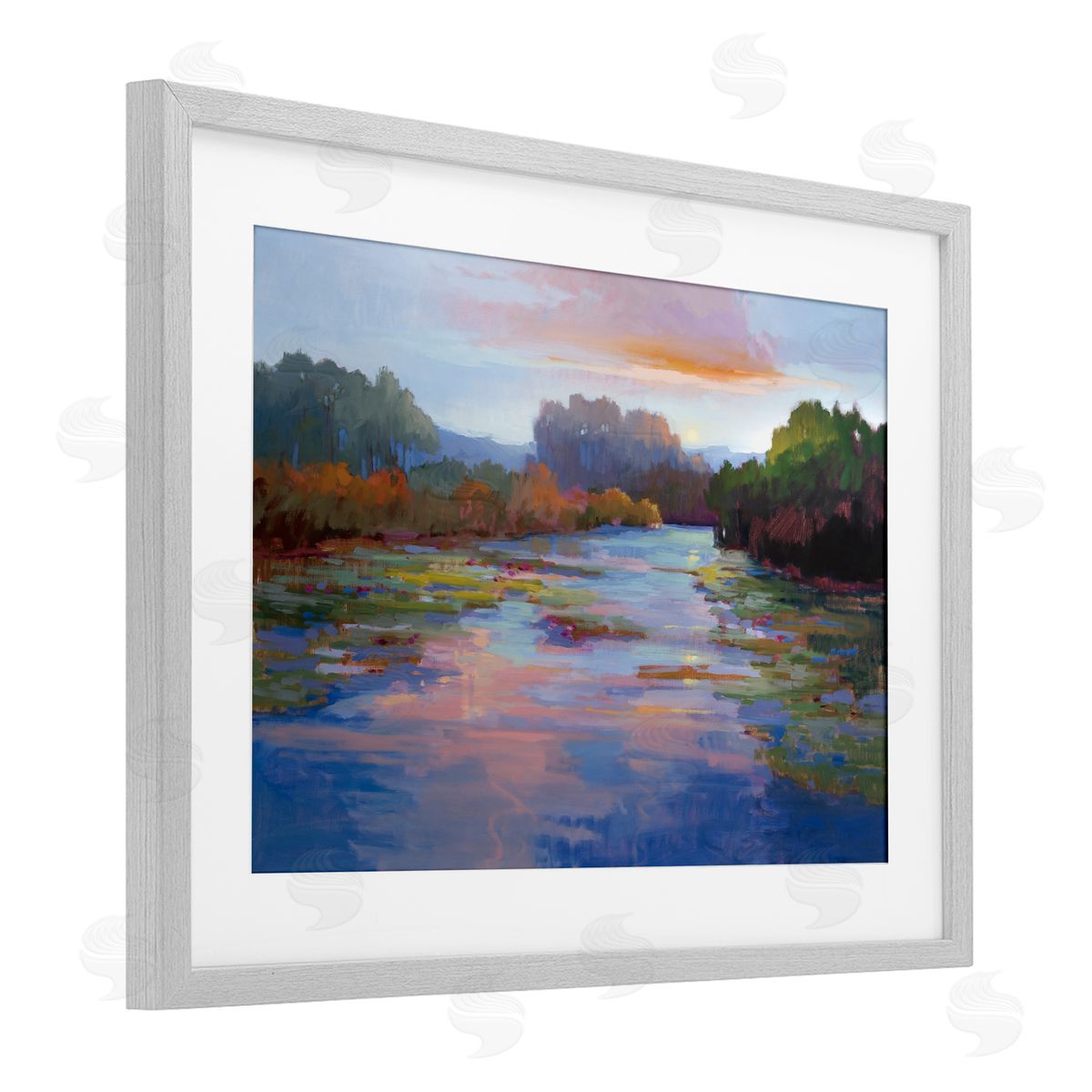 Vicki McMurry Peace And Serenity Landscape Canvas Wall Art Print