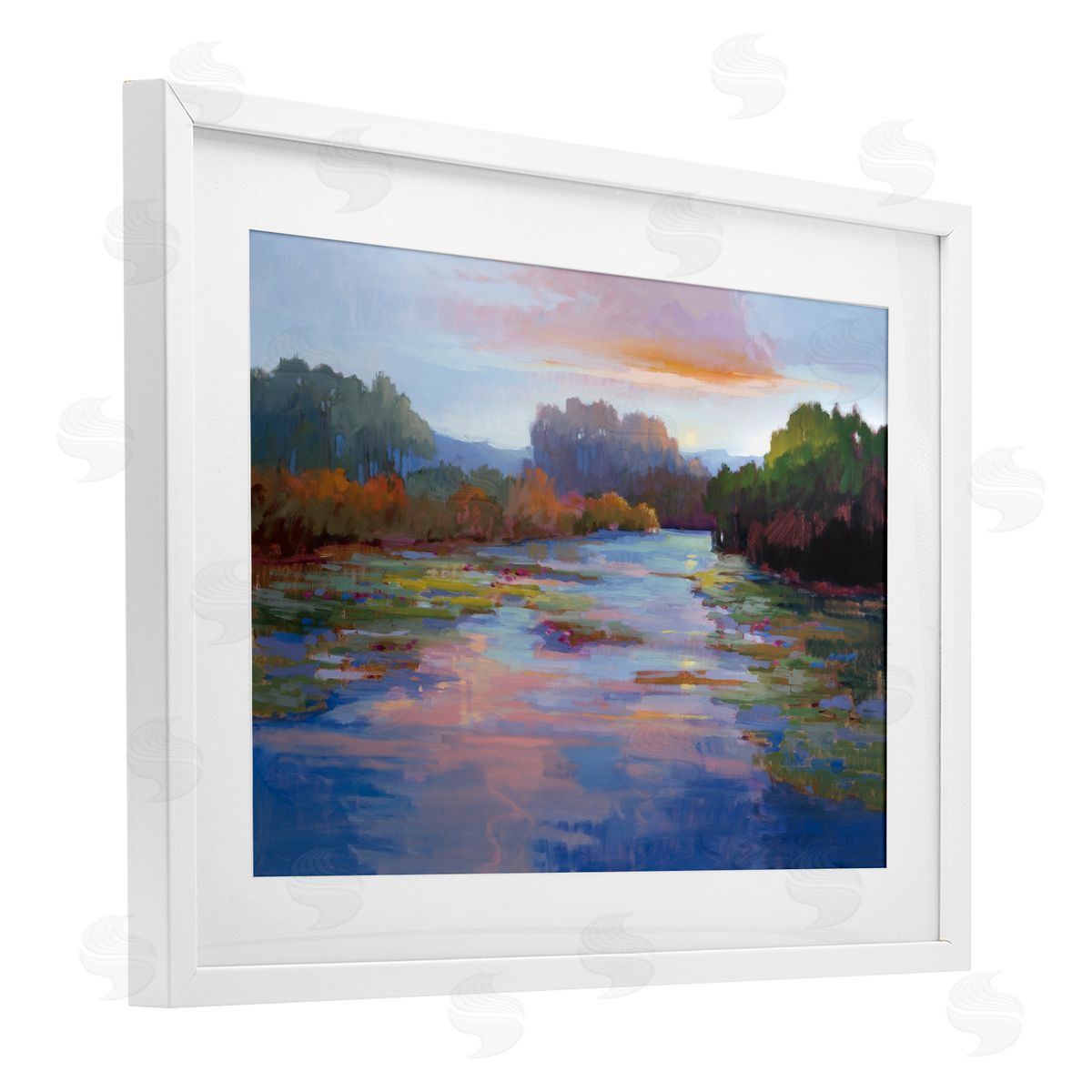 Vicki McMurry Peace And Serenity Landscape Canvas Wall Art Print