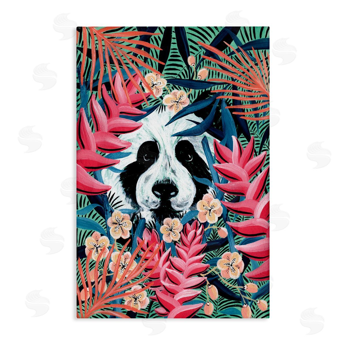 Yvette St. Amant It's A Wild Life Panda Canvas Wall Art Print