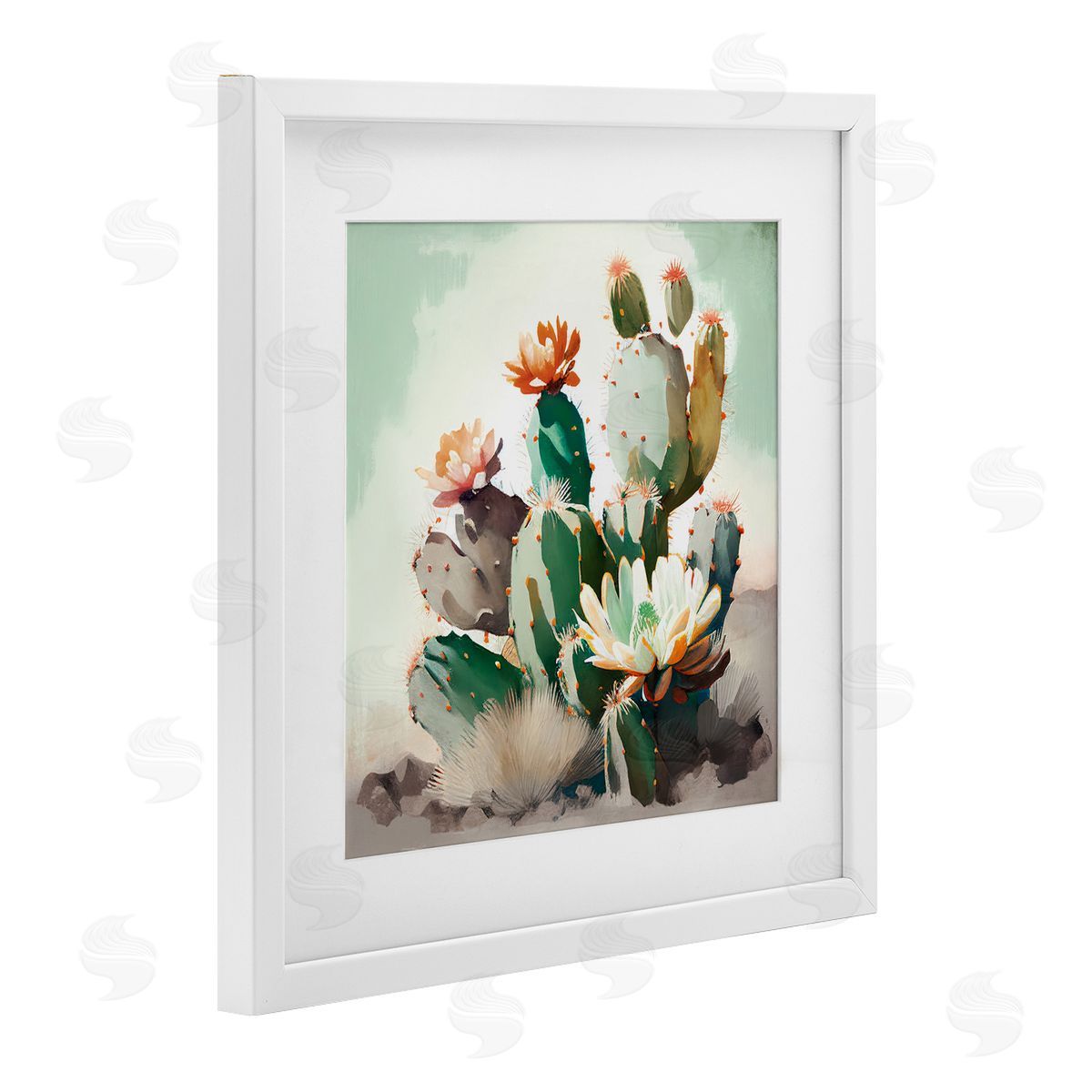 Titan Turner Desert Blooms in Vivid Tones Canvas Wall Art Print