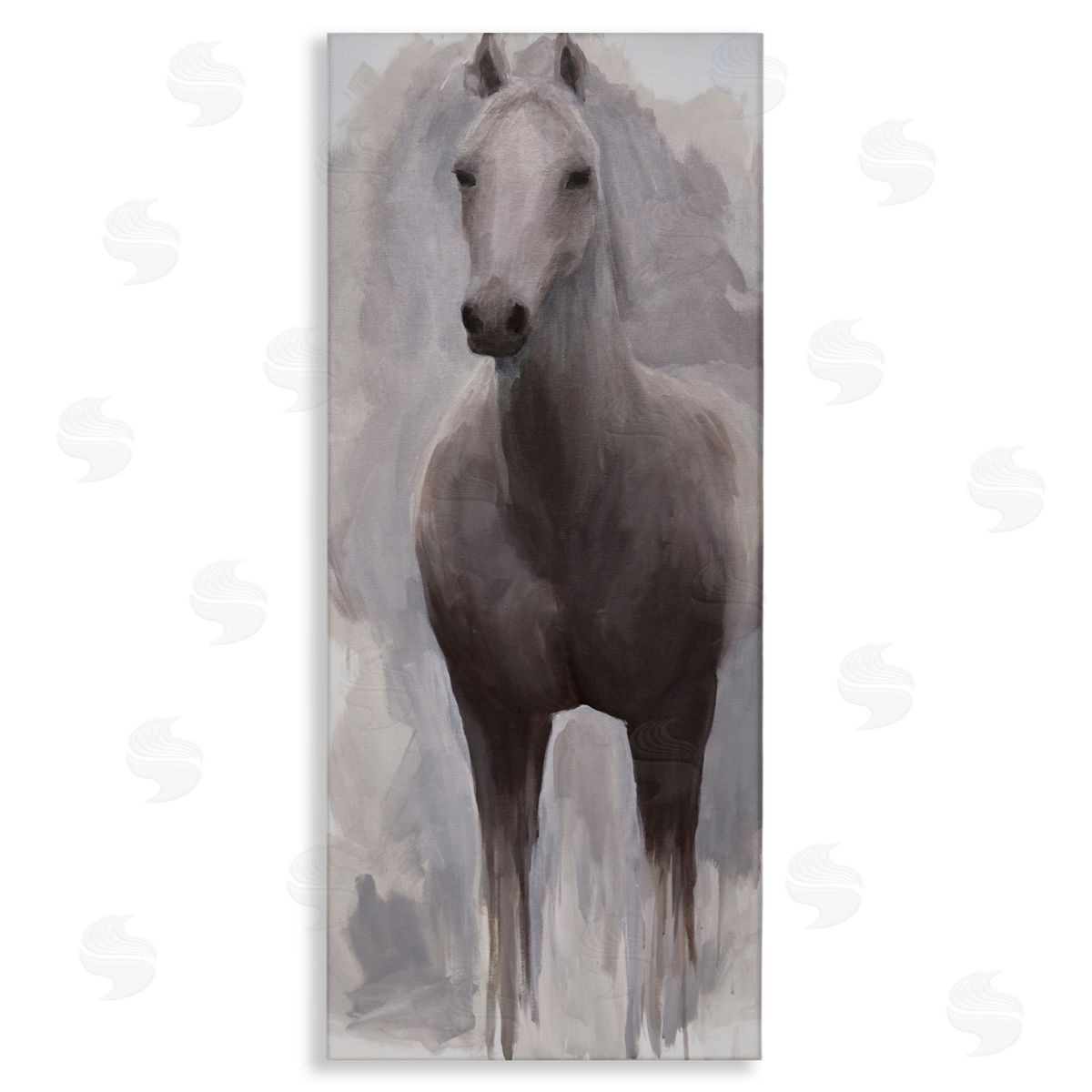 Jelena Petric Horse Standing Aware Canvas Wall Art Print