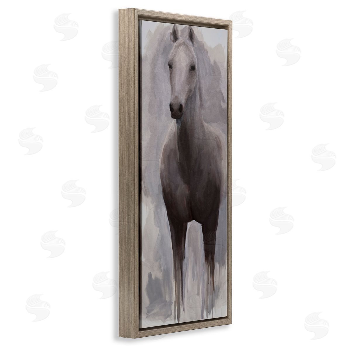 Jelena Petric Horse Standing Aware Canvas Wall Art Print