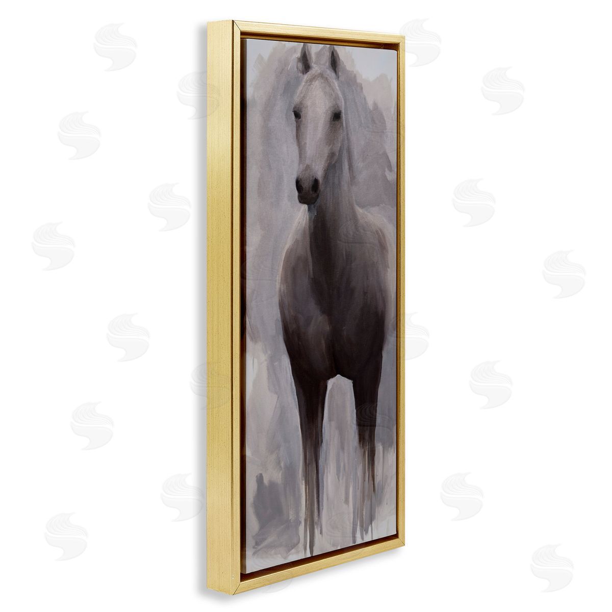 Jelena Petric Horse Standing Aware Canvas Wall Art Print