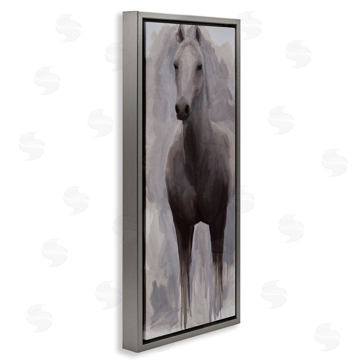 Jelena Petric Horse Standing Aware Canvas Wall Art Print