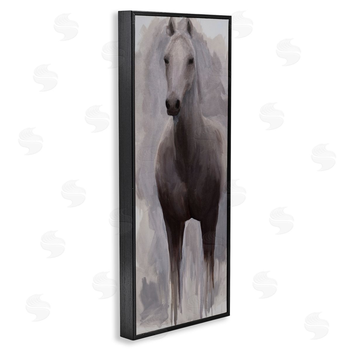 Jelena Petric Horse Standing Aware Canvas Wall Art Print