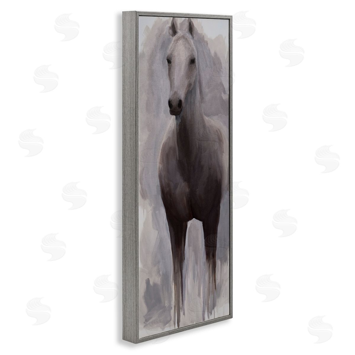 Jelena Petric Horse Standing Aware Canvas Wall Art Print