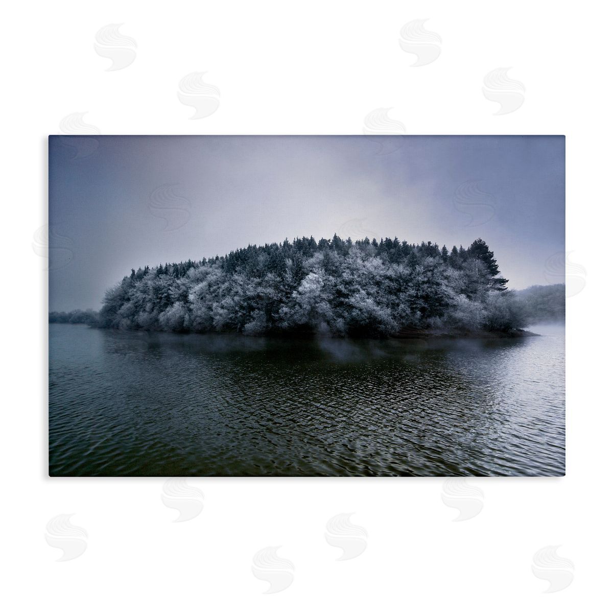 Urtzi Vera Invierno Antano Island View Canvas Wall Art Print