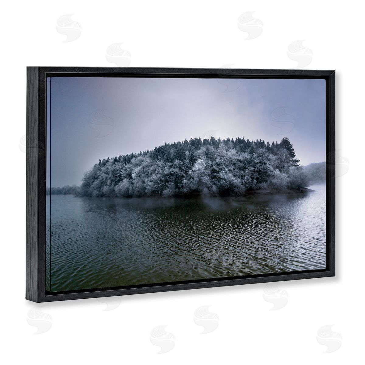 Urtzi Vera Invierno Antano Island View Canvas Wall Art Print
