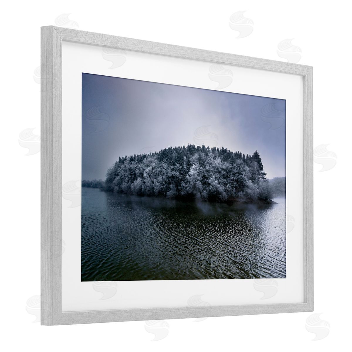 Urtzi Vera Invierno Antano Island View Canvas Wall Art Print