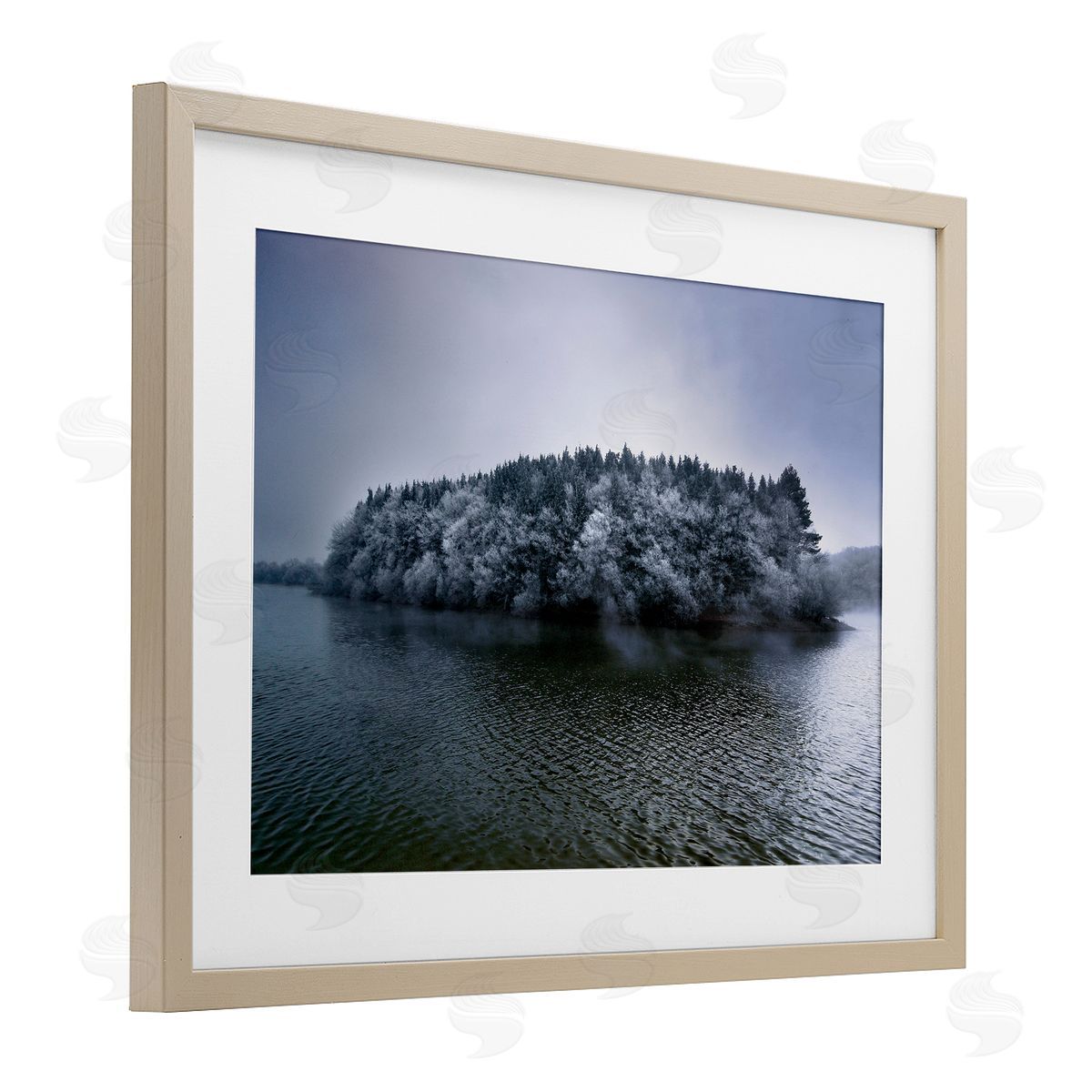 Urtzi Vera Invierno Antano Island View Canvas Wall Art Print