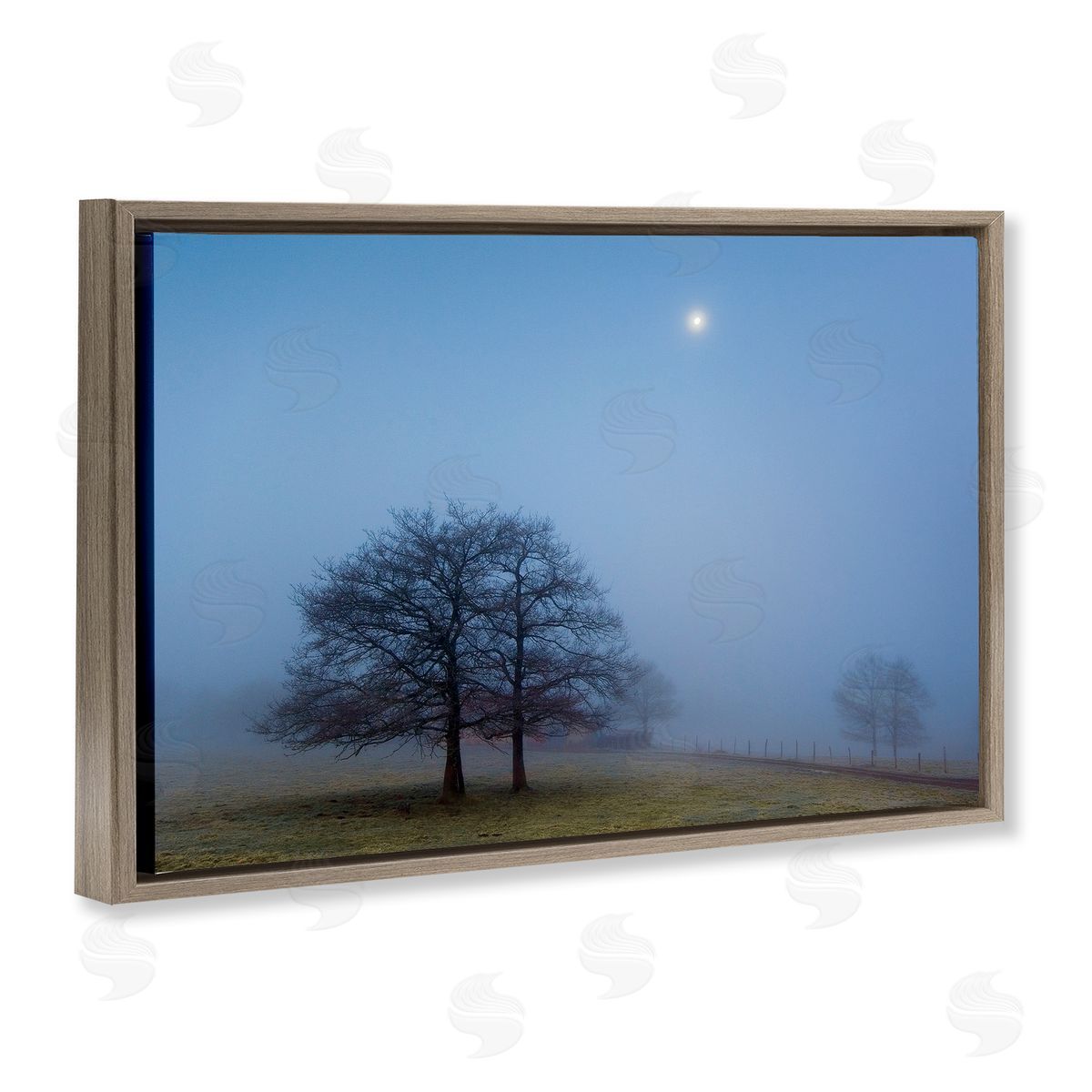 Urtzi Vera Blue Silence Landscape Canvas Wall Art Print