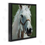Wani Pasion | White Horse on Green