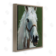 Wani Pasion | White Horse on Green