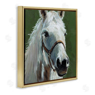 Wani Pasion | White Horse on Green