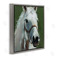 Wani Pasion | White Horse on Green