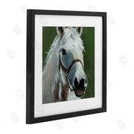 Wani Pasion | White Horse on Green