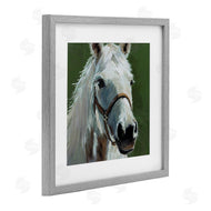 Wani Pasion | White Horse on Green