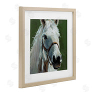 Wani Pasion | White Horse on Green