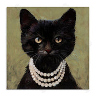 Wani Pasion | Elegant Black Cat with Necklace