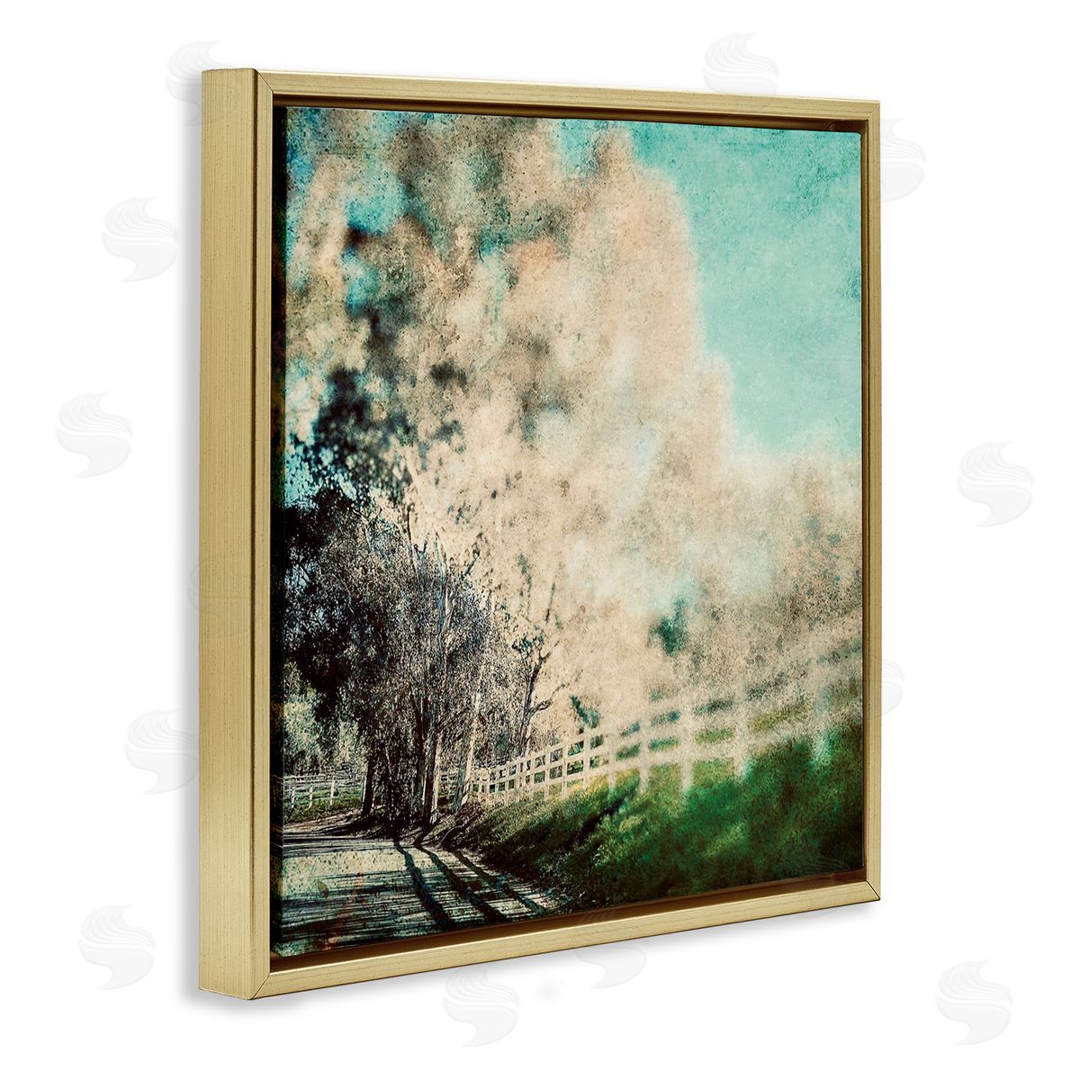 Marina Drasnin Country Road Home Stippled Canvas Wall Art Print
