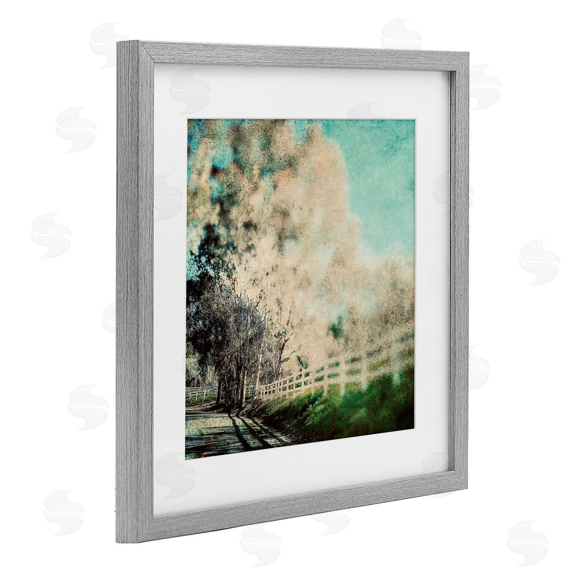 Marina Drasnin Country Road Home Stippled Canvas Wall Art Print