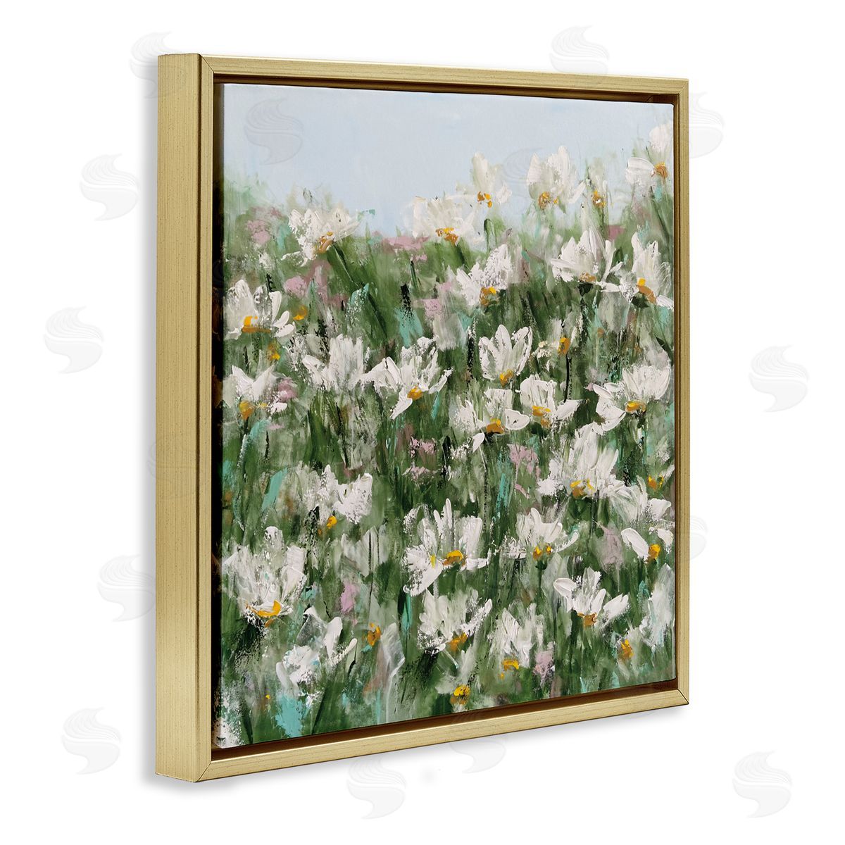 Emma Bell Daisy Field in Springtime Canvas Wall Art Print