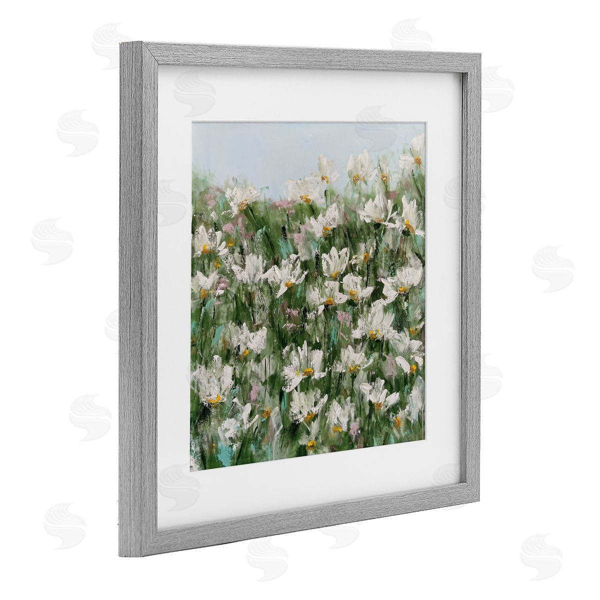 Emma Bell Daisy Field in Springtime Canvas Wall Art Print