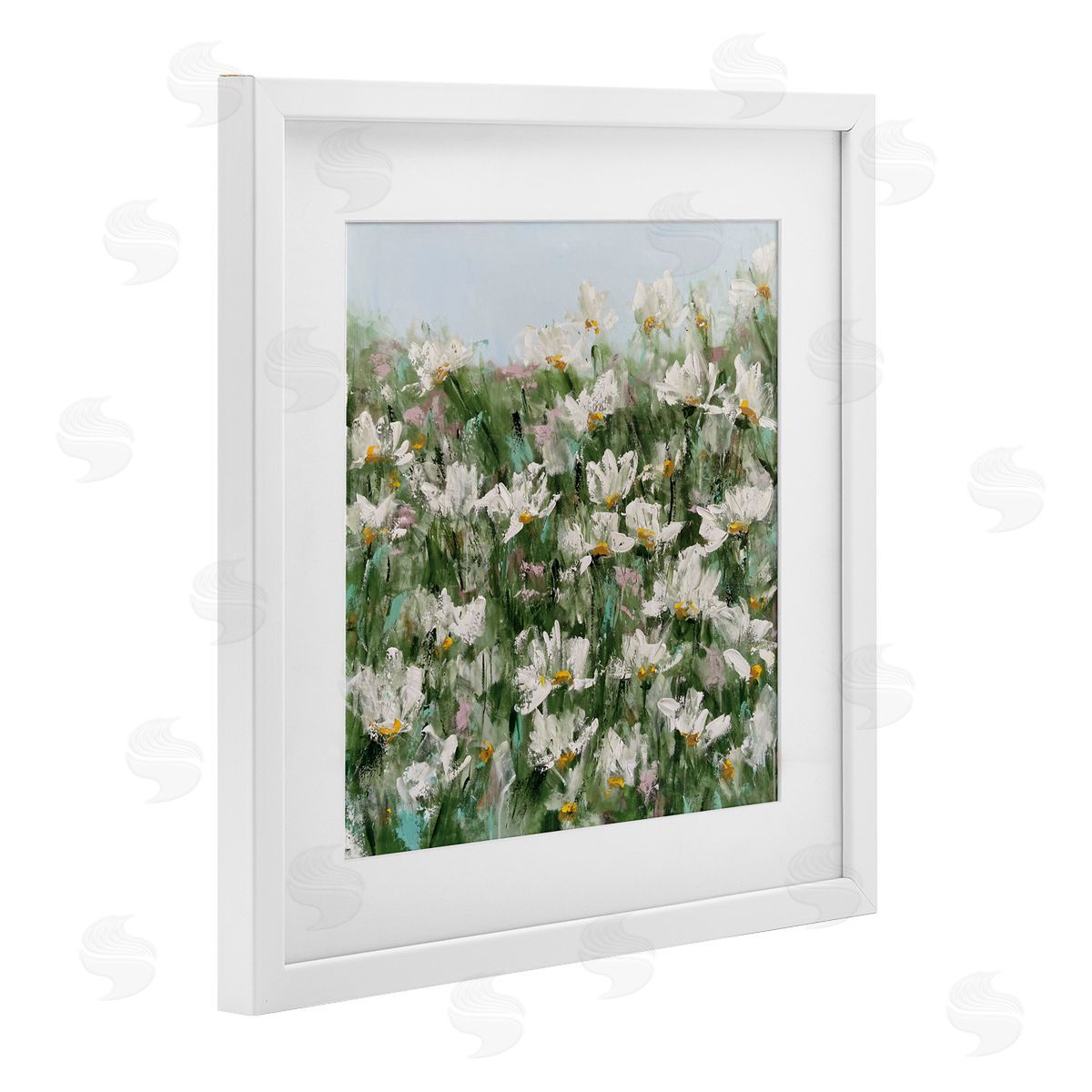 Emma Bell Daisy Field in Springtime Canvas Wall Art Print