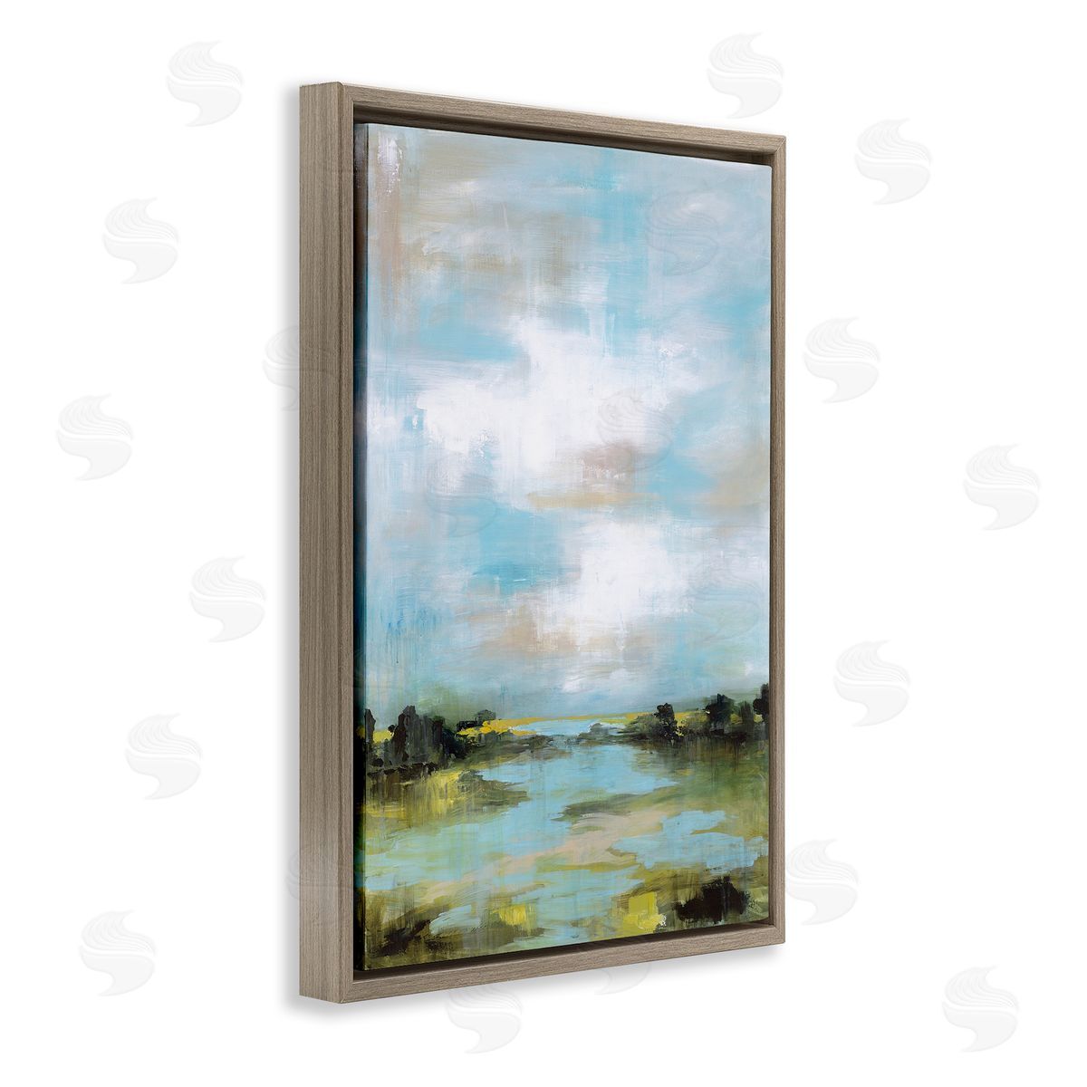 Wani Pasion Wasting Time Abstract Landscape Canvas Wall Art Print