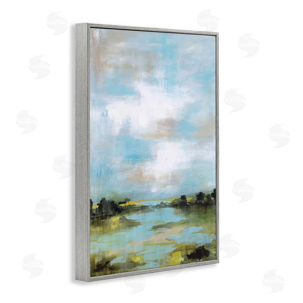 Wani Pasion Wasting Time Abstract Landscape Canvas Wall Art Print