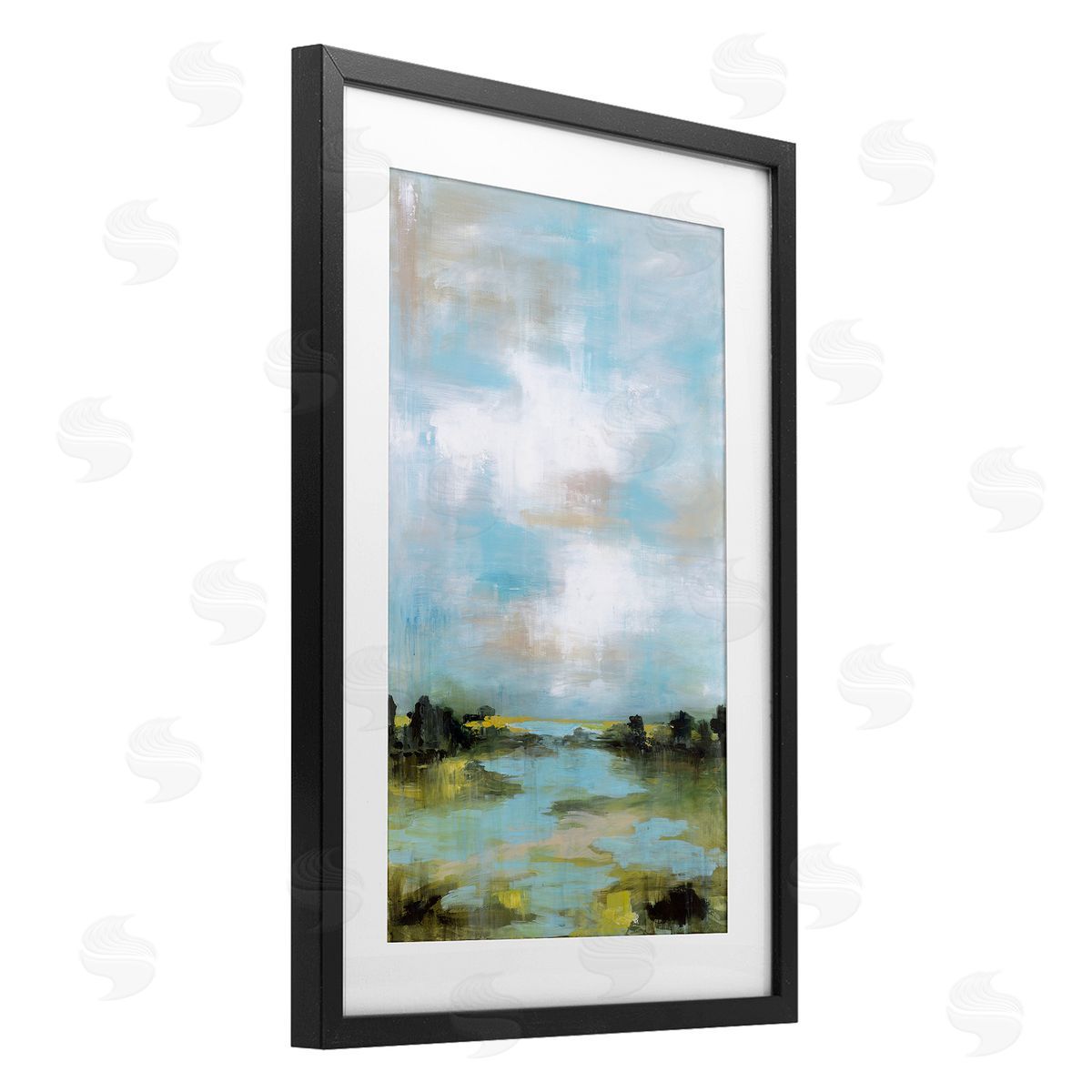 Wani Pasion Wasting Time Abstract Landscape Canvas Wall Art Print