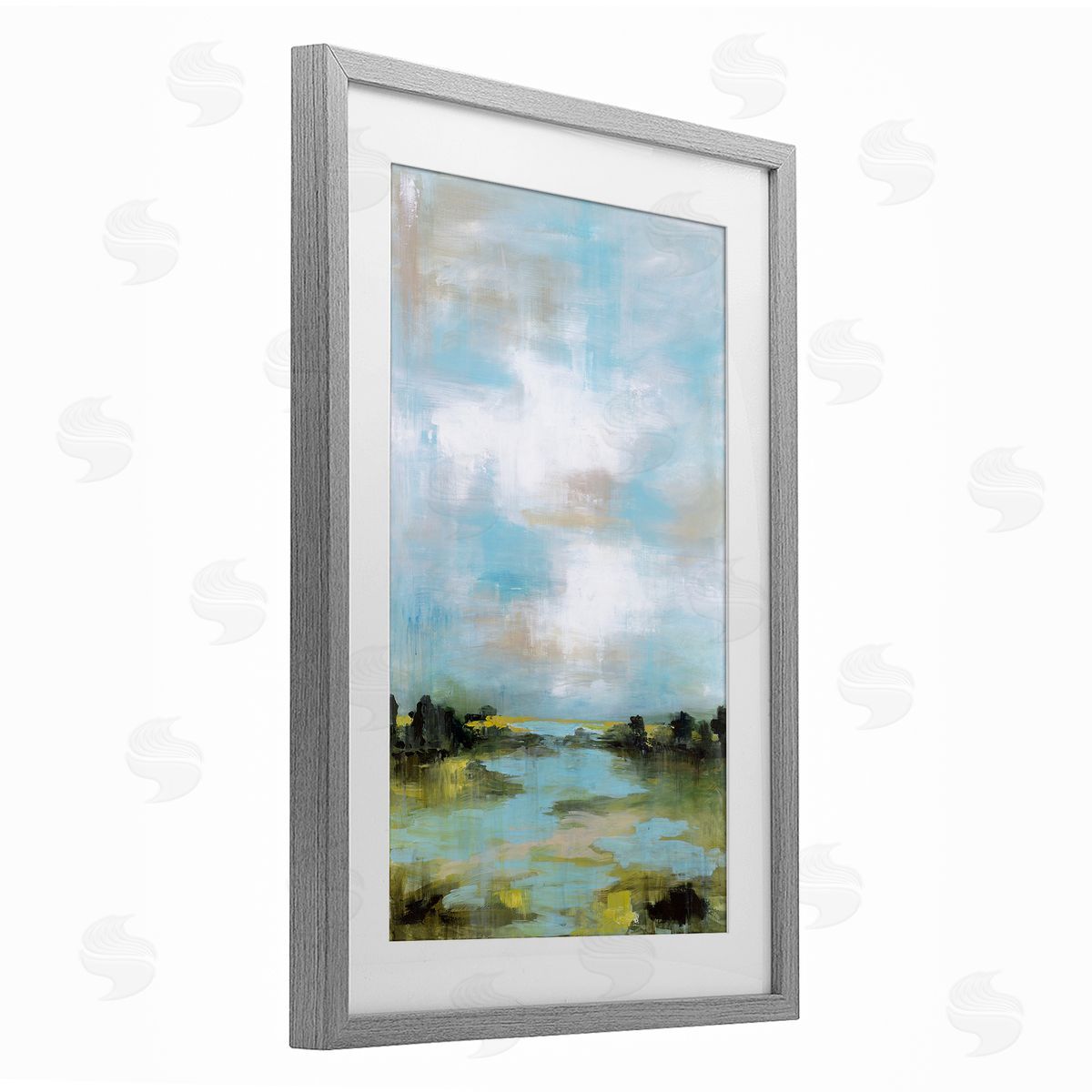 Wani Pasion Wasting Time Abstract Landscape Canvas Wall Art Print