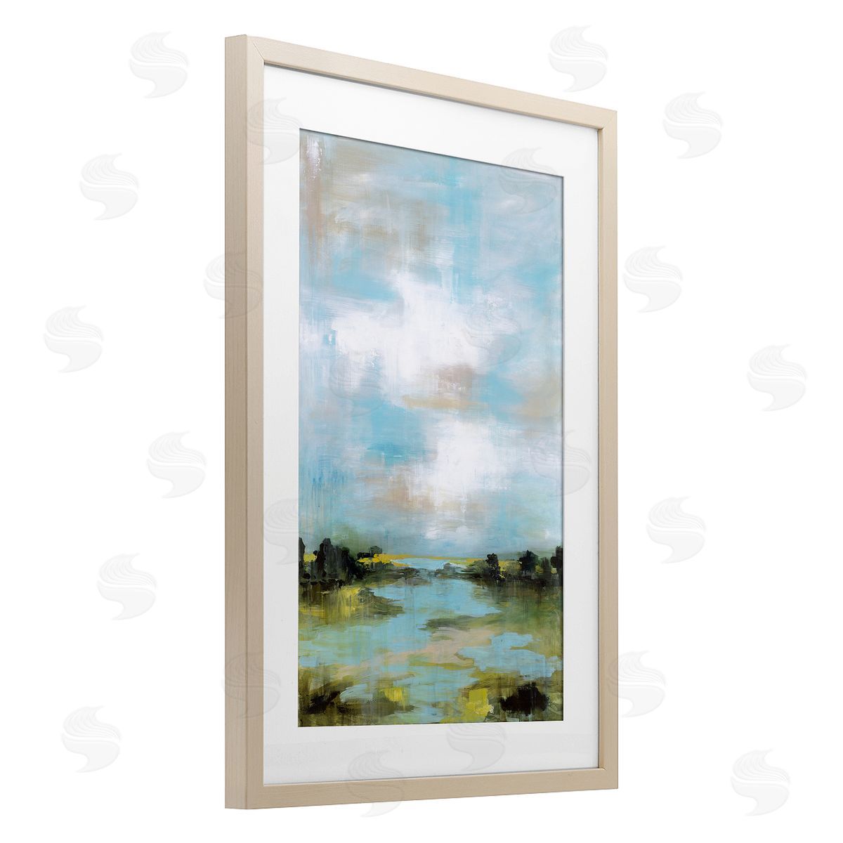 Wani Pasion Wasting Time Abstract Landscape Canvas Wall Art Print