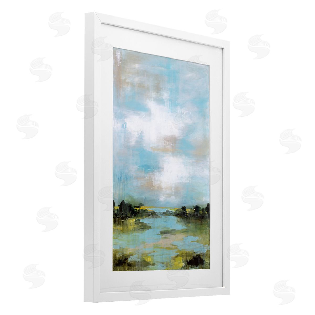 Wani Pasion Wasting Time Abstract Landscape Canvas Wall Art Print