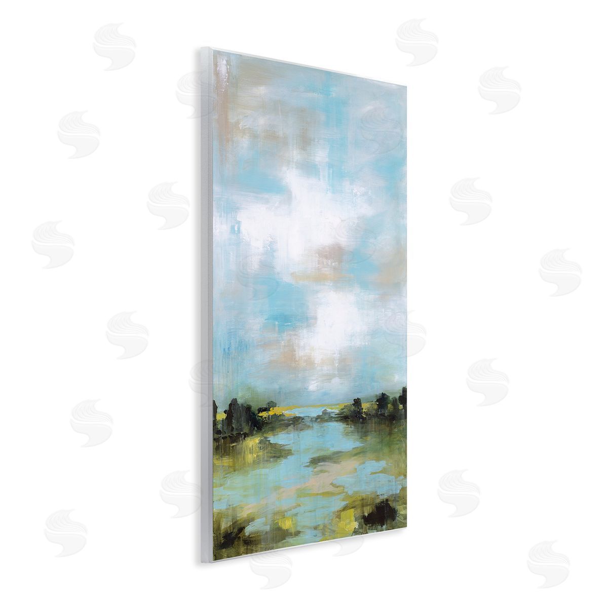 Wani Pasion Wasting Time Abstract Landscape Canvas Wall Art Print