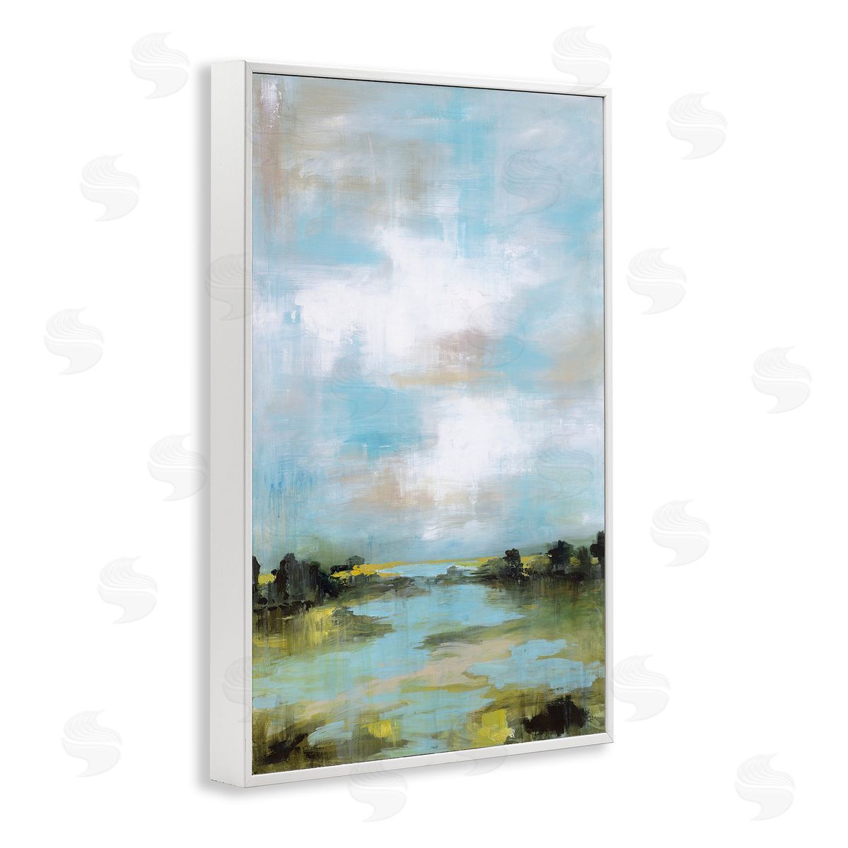 Wani Pasion Wasting Time Abstract Landscape Canvas Wall Art Print