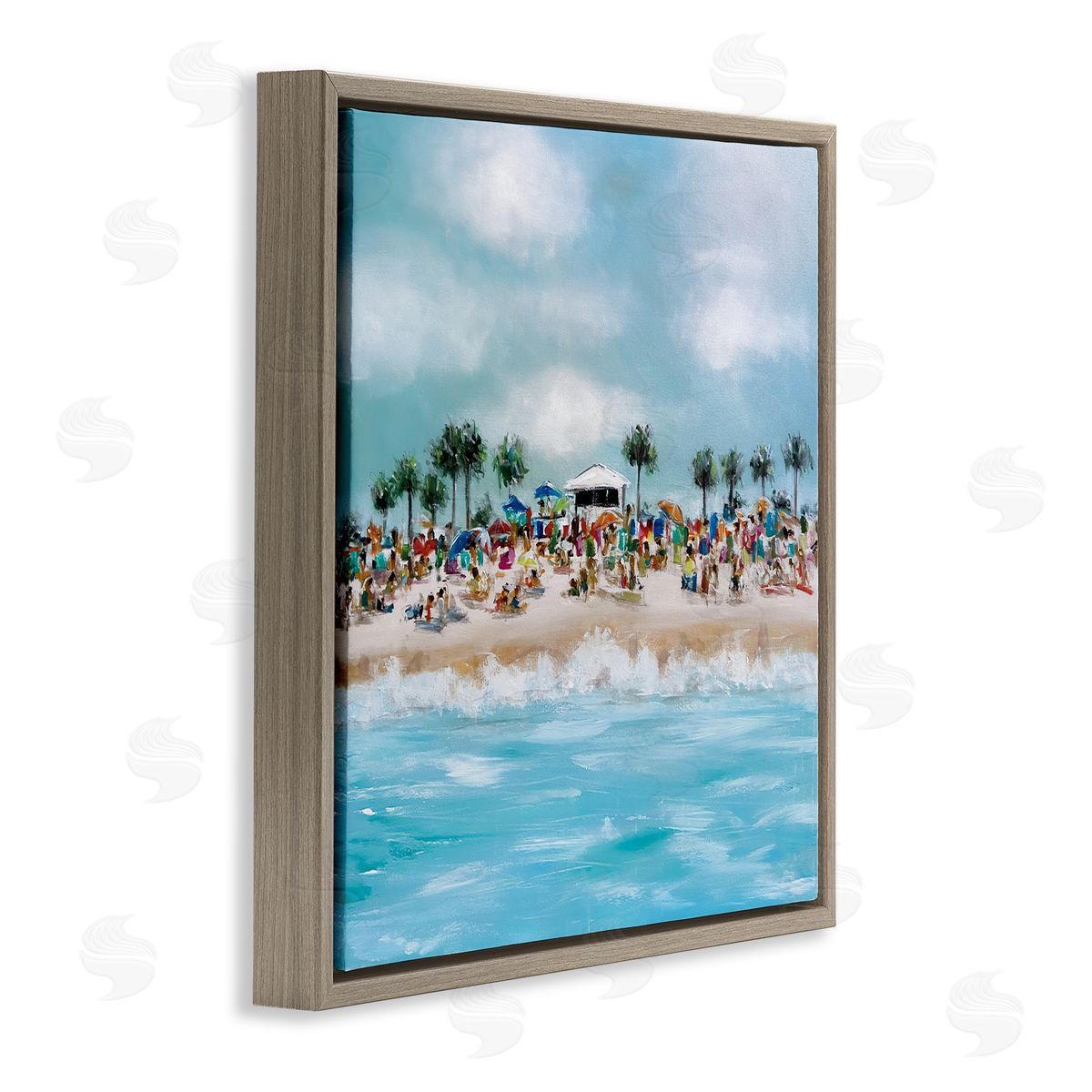 Emma Bell Tropical Cabana Beach Canvas Wall Art Print