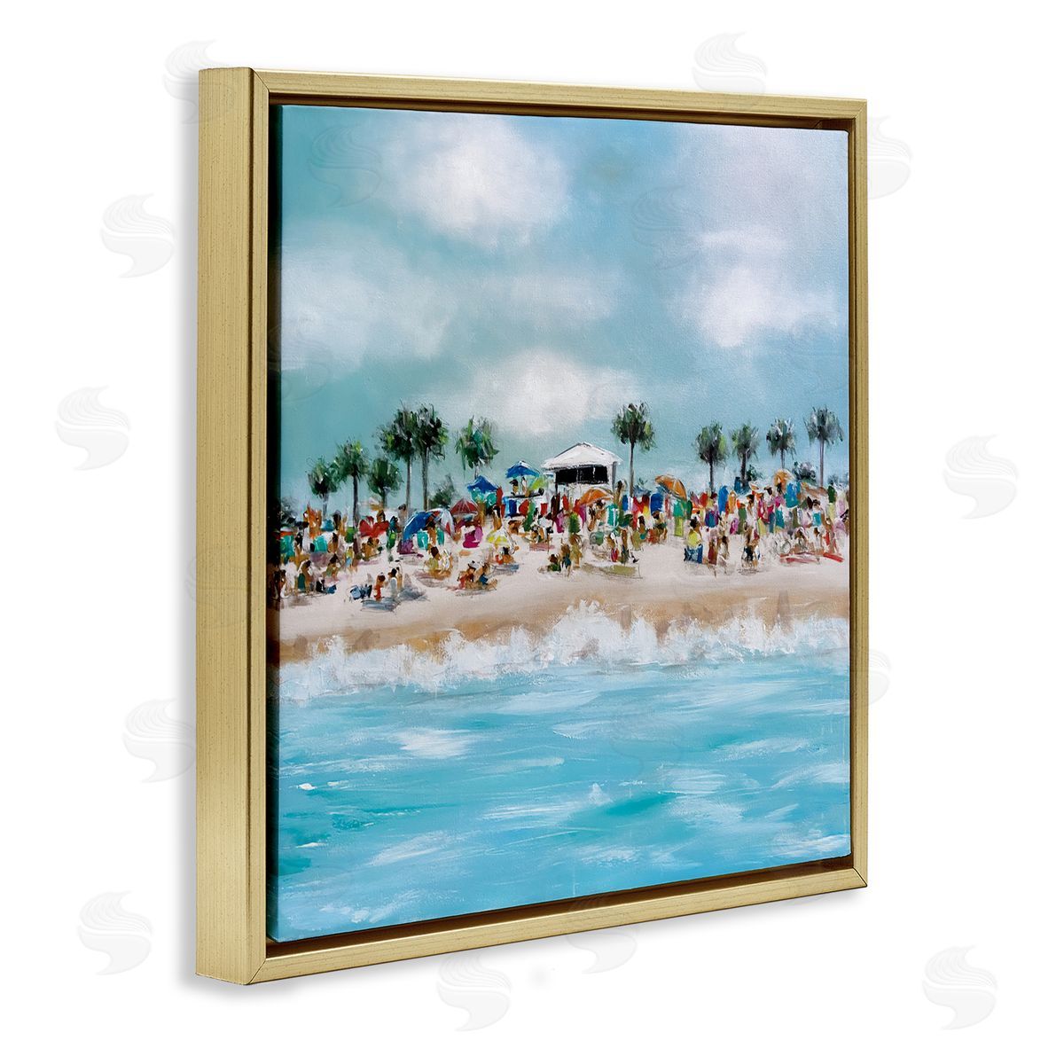 Emma Bell Tropical Cabana Beach Canvas Wall Art Print